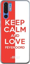 6F hoesje - geschikt voor Huawei P30 Pro -  Transparant TPU Case - Feyenoord - Keep calm #ffffff