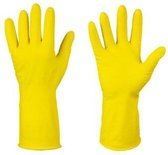 Huishoudhandschoen rubber geel xl