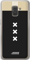 6F hoesje - geschikt voor Samsung Galaxy A8 (2018) -  Transparant TPU Case - AFC Ajax Uitshirt 2018-2019 #ffffff