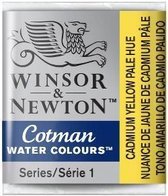 W&N Cotman Aquarelverf Half Napje Cadmium Yellow Pale Hue