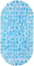 tapis de bain antidérapant relaxdays - tapis de bain antidérapant - tapis de douche antidérapant - tapis antidérapant ovale bleu