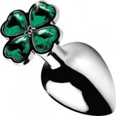 Lucky Clover Buttplug - Dildo - Buttpluggen - Zilver - Discreet verpakt en bezorgd