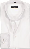 ETERNA slim fit overhemd - niet doorschijnend twill heren overhemd - wit - Strijkvrij - Boordmaat: 44