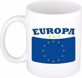 Beker / mok met de Europese vlag - 300 ml keramiek - Europa