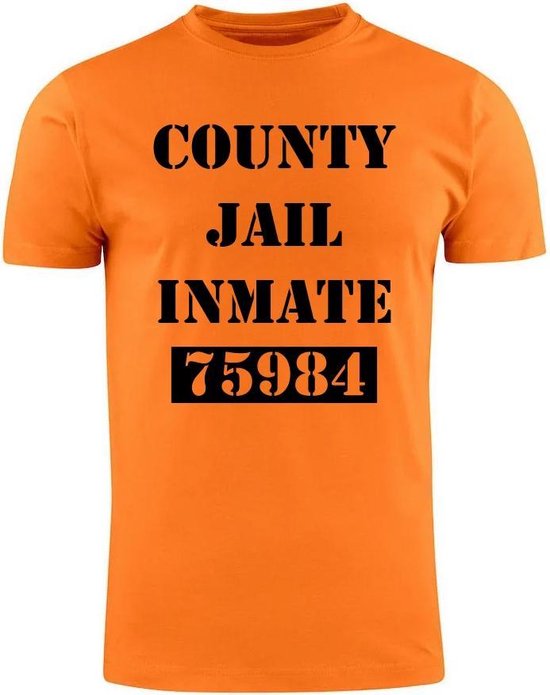 County jail inmate Heren t-shirt | gevangenis | crimineel | thug | boef dief |... | bol.com