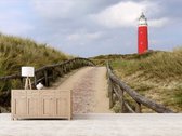 Professioneel Fotobehang Texel Vuurtoren - rood - Sticky Decoration - fotobehang - decoratie - woonaccesoires - inclusief gratis hobbymesje - 355 cm breed x 240 cm hoog - in 7 verschillende f