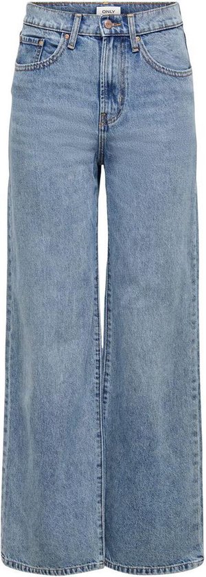 Only Hope Ex Wide Hoge Taille Jeans Blauw 28 / 34 Vrouw