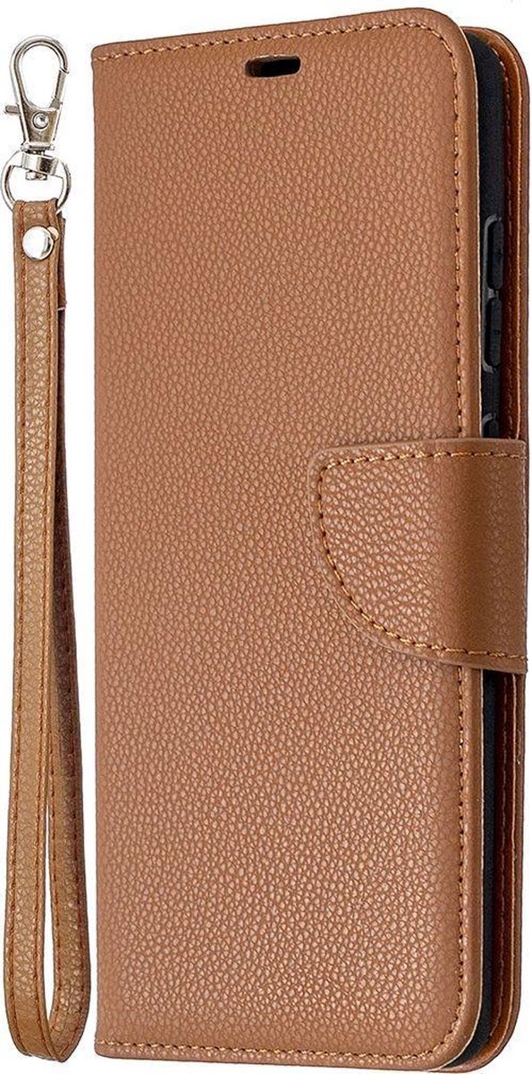 Mobigear Telefoonhoesje geschikt voor Samsung Galaxy S20 FE Hoesje | Mobigear Excellent Bookcase Portemonnee | Pasjeshouder voor 2 Pasjes | Telefoonhoesje voor Pinpas / OV Kaart / Rijbewijs - Cognac