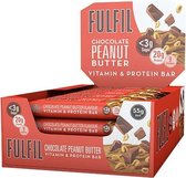 FULFIL | Eiwitreep | Chocolate Peanut Butter | Doos | 15 x 55 gram | Snel afvallen zonder poespas!