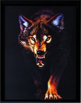 3d schilderij Wolf