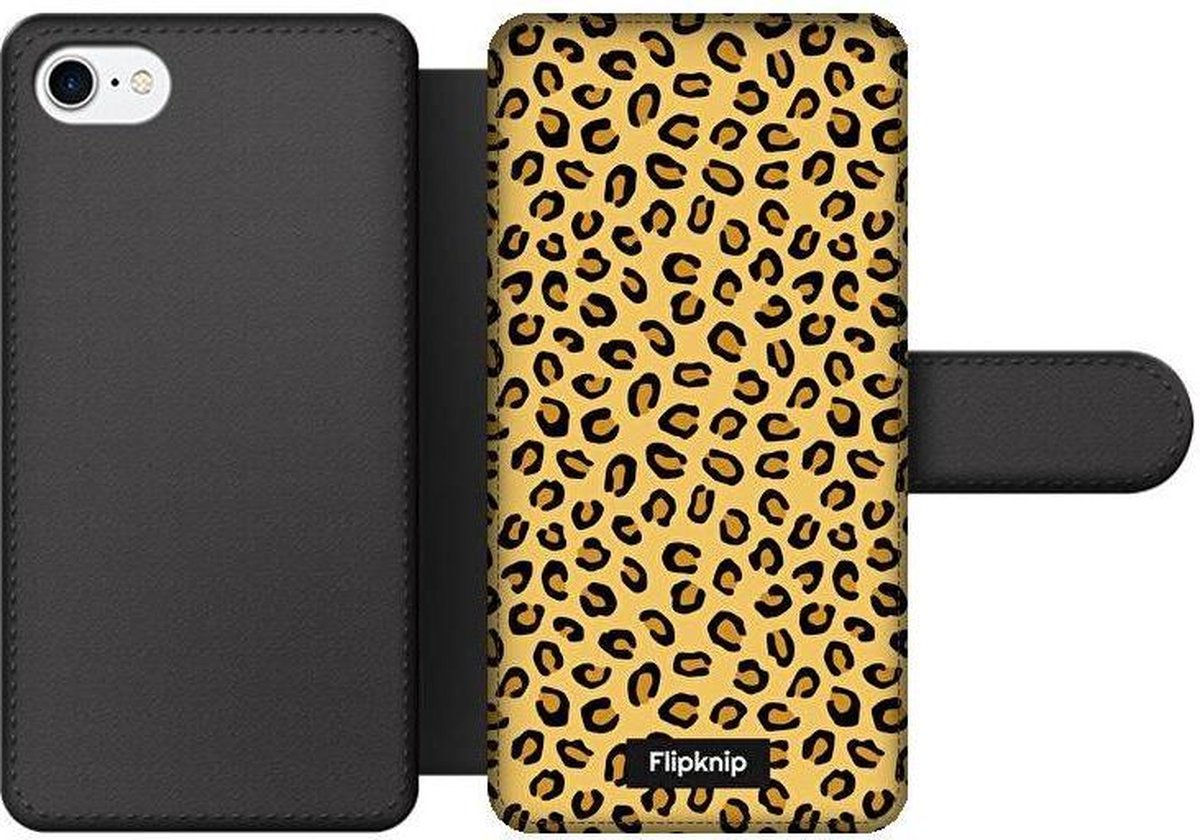 Wallet case - geschikt voor iPhone 7 - Luipaardprint