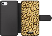 Wallet case - geschikt voor iPhone 7 - Luipaardprint