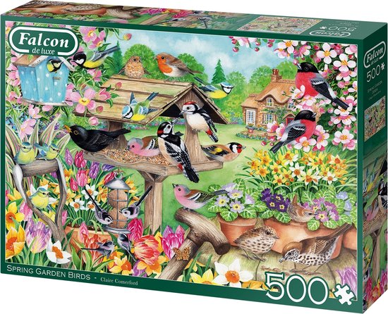 Falcon puzzel Spring Garden Birds - Legpuzzel - 500 stukjes - Falcon