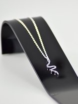 Ketting slang - zilver