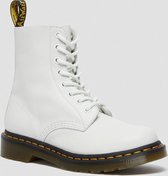 Dr. Martens 1460 PASCAL OPTICAL WHITE VIRA - Volwassenen VeterlaarzenHalf-hoge schoenen - Kleur: Wit/beige - Maat: 37