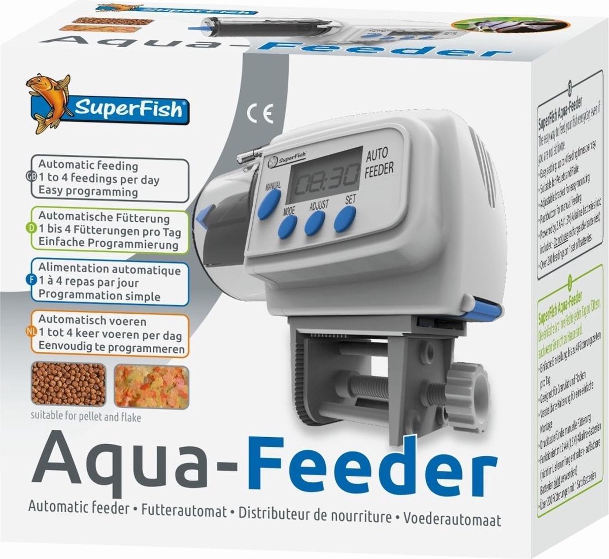 Superfish Visvoerautomaat - Aqua Feeder - Wit/grijs - SuperFish