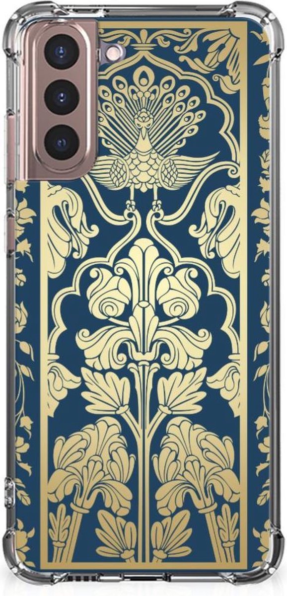 Samsung Galaxy S21 Plus Case Beige Flowers