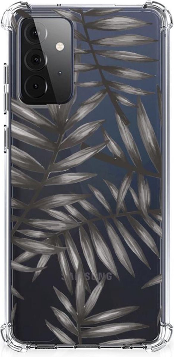 Samsung Galaxy A72 4G/5G Case Leaves Grey