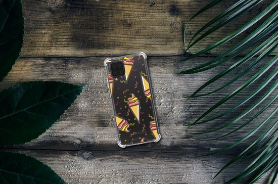 Coque de protection Samsung Galaxy A12 Phone Case avec bord transparent Icecream