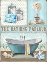 Wandbord - The Bathing Parlour - leuk voor in de bad kamer