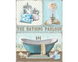 Wandbord - The Bathing Parlour - leuk voor in de bad kamer