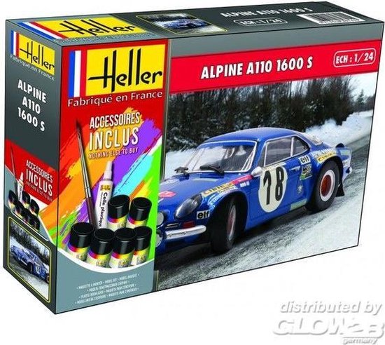 Maquette Alpine Renault A110 rallye Heller 1/24