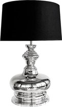 By Kohler Tafellamp met lampenkap rond zwart/zilver 44x44x74cm (105241)