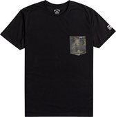 Billabong - UV Zwemshirt voor heren - Korte mouw - Team Pocket - Zwart - maat S