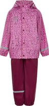 Color Kids - Regenpak voor meisjes - AOP - Fuchsia Roze - maat 86cm