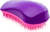 DESSATA purple-fuchsia detangling hairbrush. Original size.
