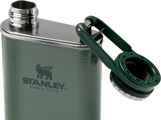 Stanley 1913 Classic Wide Mouth Flask 0.23L - BPA-Vrije Heupfles - Roestvrijstalen Zakflacon - Makkelijk Te Vullen, Drinken En Reinigen - Vaatwasserbestendig - Wine