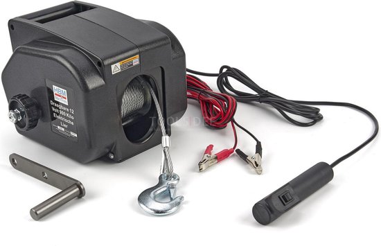 HBM Draagbare 12 Volt 900 Kilo Elektrische Lier