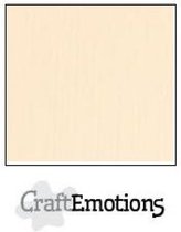 CraftEmotions carton de lin 100 feuilles sable Bulk LC-12 30.5x30.5cm 250gr