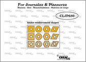Crealies For journalzz & plannerzz snijmal - 12 Gaatjes