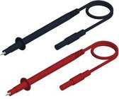 SKS Hirschmann PL 2600 S SET Jeu de cordons de test de sécurité [Fiche banane 4 mm - Pointe de test] 1,00 m Zwart, Rouge 1 pièce(s)
