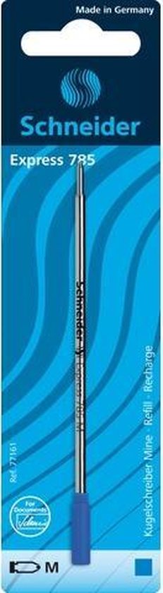 Schneider balpenvulling - Express 785 - penpunt M - Cross - blauw - S-77161