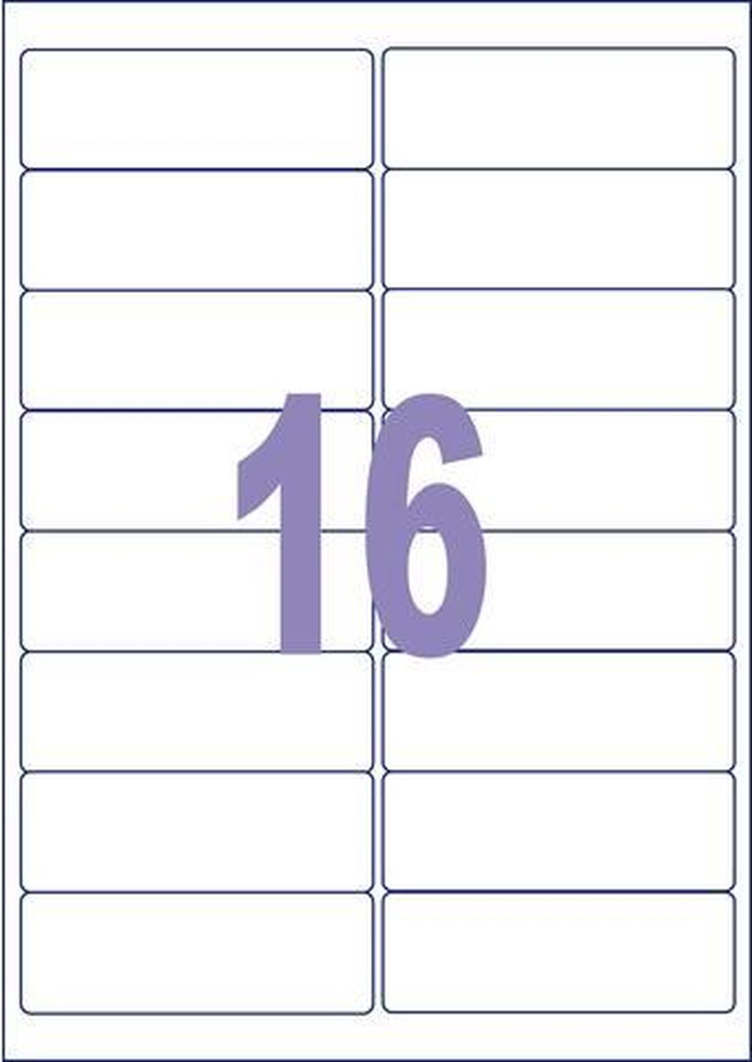 etiket ILK Kangaro 63,5x38,1mm doos 25 vel 21 etiketten per