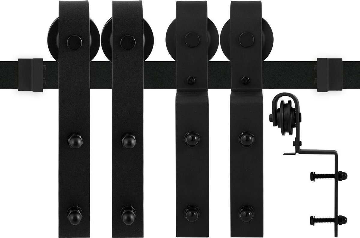 kastenwandsysteem Lanka zwart 200 cm