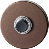 GPF9826.A2.1100 deurbel met zwarte button rond 50x8 mm bronze blend