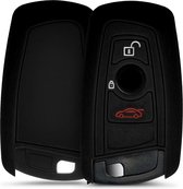 kwmobile autosleutel hoesje voor BMW 3-knops draadloze autosleutel (alleen Keyless Go) - Autosleutel behuizing in zwart