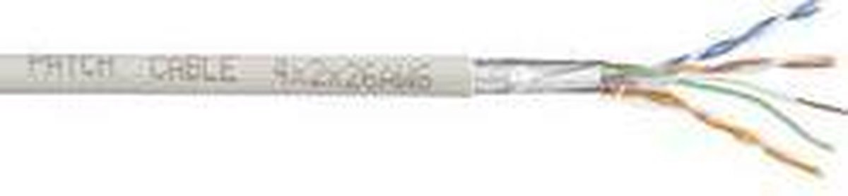 TRU COMPONENTS Netwerkkabel CAT 6 U/UTP 4 x 2 x 0.27 mm² Wit 100 m