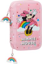 Disney Minnie Mouse Gevuld Etui Rainbow - 28 stuks - Polyester