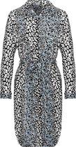 Cheetah Blouse Dress Blauw