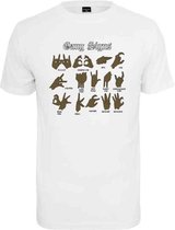 Urban Classics Heren Tshirt -XL- Gang Signs Wit