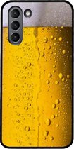 ADEL Siliconen Back Cover Softcase Hoesje Geschikt voor Samsung Galaxy S21 Plus - Pils Bier