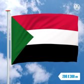 Vlag Soedan 200x300cm - Glanspoly