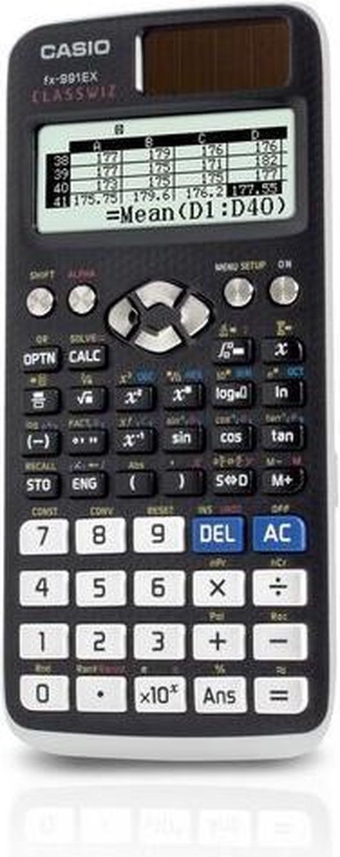Casio FX-991SP CW, wetenschappelijke rekenmachine met SDS, geïllustreerd door Paco Roca, aanbevolen voor het Spaanse en Portugese cv, 5 talen, meer dan 560 functies, zonne-energie, wit Casio FX-991SP CW, wetenschappelijke rekenmachine met SDS, geïllustreerd door Paco Roca, aanbevolen voor het Spaanse en Portugese cv, 5 talen, meer dan 560 functies, zonne-energie, wit