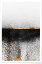 JUNIQE - Poster Soot and Gold -13x18 /Grijs & Wit