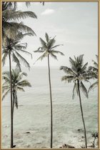 JUNIQE - Poster met kunststof lijst Tropical Dreams -20x30 /Blauw &