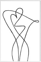 JUNIQE - Poster met kunststof lijst San Remo -13x18 /Wit & Zwart